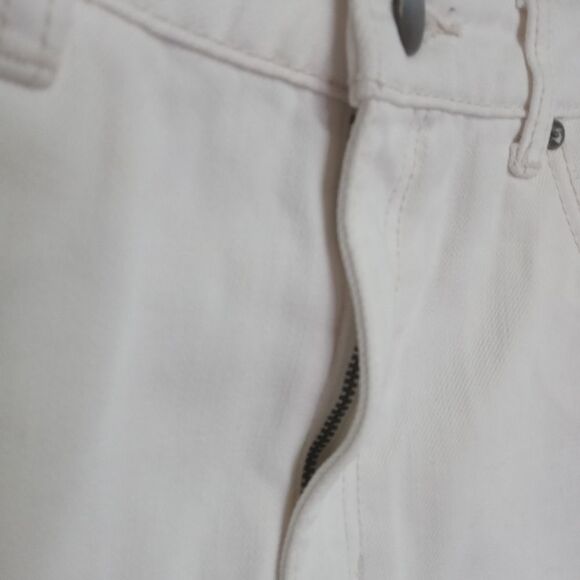 Free People 'Step Up' Denim Mini Skirt in Ivory - Picture 7 of 12